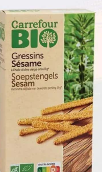 Carrefour Bio Grisine cu susan 125 g