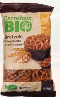 Carrefour Bio Covrigei cu grâu spelt și susan 150 g