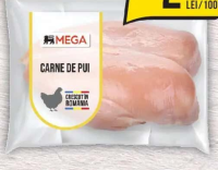 Mega Piept de pui, dezosat, fără piele, ambalat vacuum