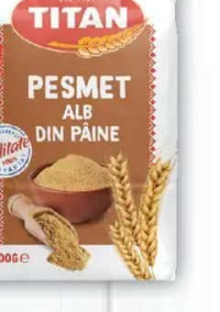 Titan Pesmet Alb din Pâine, 500g