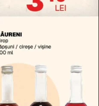 RÂURENI Sirop căpșuni / cireșe / vișine 500 ml