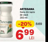 ARTESANA Sana din lapte de vacă 350 ml