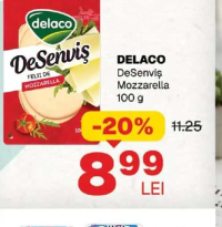 DELACO DeSenviș Mozzarella 100 g