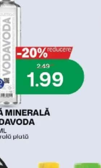 Vodavoda Apă minerală naturală plată 500ml