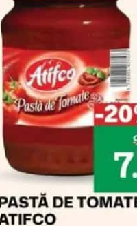 PASTĂ DE TOMATE ATIFCO 720G 24% concentrație