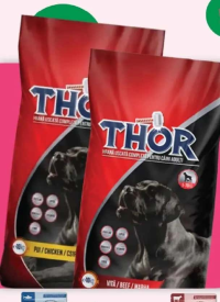 Thor Hrană uscată pentru câini 10kg cu pui/cu vită