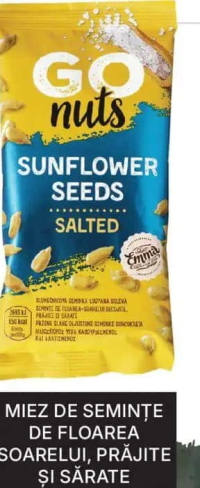 GOnuts Miez de semințe de floarea soarelui prăjite și sărate 70g