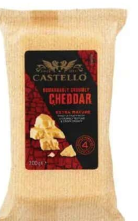 Castello Brânză Cheddar extra maturată 200 g