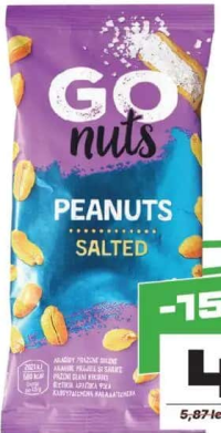 GOnuts Arahide prăjite și sărate 60g