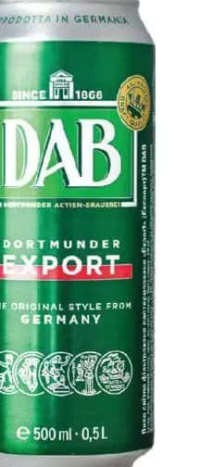 DAB Bere blondă doză 330 ml