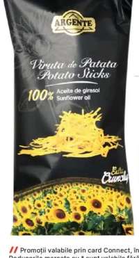 Argente Chipsuri sticksuri de cartofi 250 g