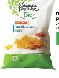 Nature's Promise Bio Chips Tortilla cu sare 150 g