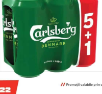 CARLSBERG Bere Lager 5+1 x 500 ml