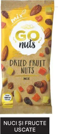 GOnuts Nuci și fructe uscate 70g