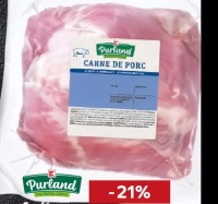Purland Ceafă de porc fără os bucată vacuum kg