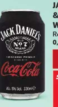 Jack Daniel's & Coca-Cola Whisky&Cola Ready to drink 0.33l