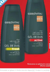 GEROVITAL MEN Gel de duș diverse sortimente 400 ml