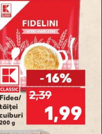 K-Classic Fidea/tăiței cuiburi 200g