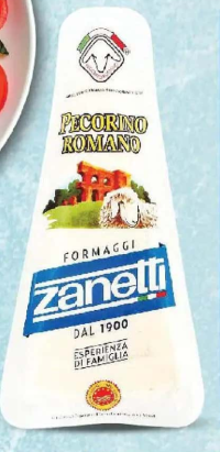 Zanetti Pecorino Romano DOP 42% grăsime 250g