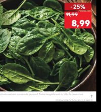 Spanac calitatea I pachet 400g