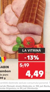 SABIN Jambon de porc 100 g
