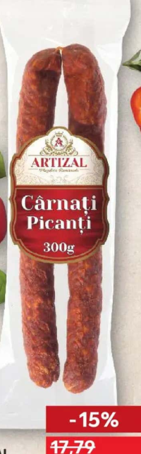 ARTIZAL Cârnați picanți 300 g