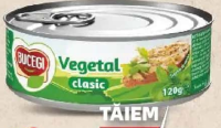 Bucegi Pastă vegetală clasic/ cu ardei/ cu ciuperci 120 g