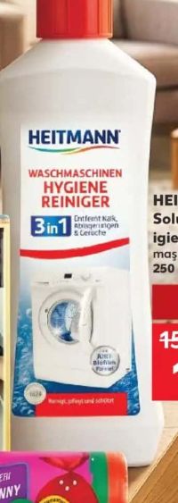 HEITMANN Soluție pentru igienizarea mașinii de spălat rufe 250 ml