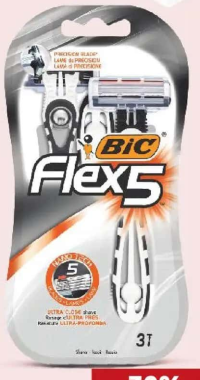 BIC FLEX 5 Aparat de ras pentru bărbați cu 5 lame 3 buc