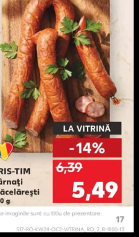 CRIS-TIM Cârnați măcelărești 100 g