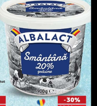 Albalact Smântână 20% grăsime 900g