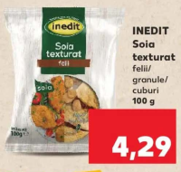 INEDIT Soia texturat felii/granule/cuburi 100g