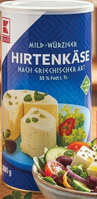 K-Classic Telemea de vacă 55% grăsime 1 kg