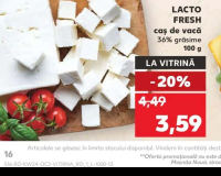 LACTO FRESH Caș de vacă 36% grăsime 100 g