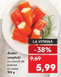 Ardei umpluți cu cremă de brânză cu caise 100 g