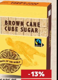 SUGARS OF THE WORLD Zahăr cubic Brun 1 kg