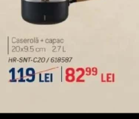 Samurai Gourmet Caserolă + capac 20x9.5 cm 2.7 L