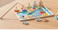 Kids Hits Placă de sortare lemn, mergem la pescuit