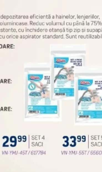SACI VIDARE SET 4 PIESE