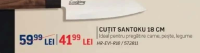 Cooking by Heinner Samurai Gourmet Cuțit Santoku 18 cm