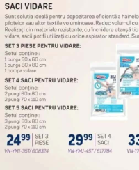 SACI VIDARE SET 3 PIESE