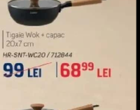 Samurai Gourmet Tigaie Wok + capac 20x7 cm
