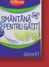 MILBONA Smântână lichidă pentru gătit 200 ml