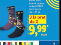Lidl Șosete 2 perechi 35-46