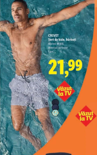 CRIVIT Șort de baie, bărbați M-XXL 1 per.