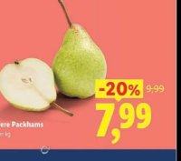 Pere Packhams per kg