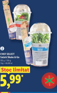 CHEF SELECT Salată Shake & Go 130 g / 150 g