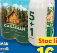 CARAIMAN Bere blondă (5+1) x 0.5 L