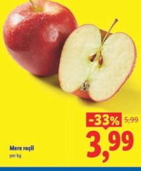 Mere roșii per kg