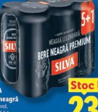 SILVA Bere neagră (5+1) x 0.5 L